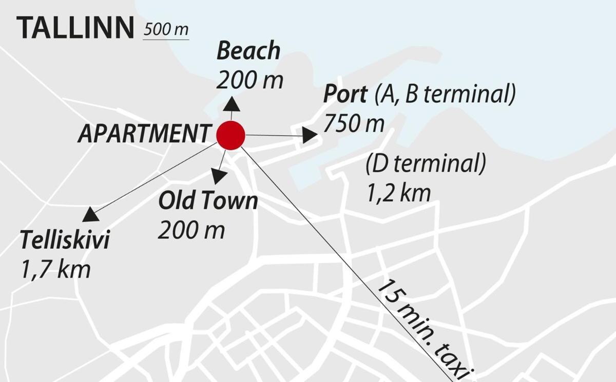 Lejlighed Center, 125 M2, 3 Bedroom Sea & Old Town View